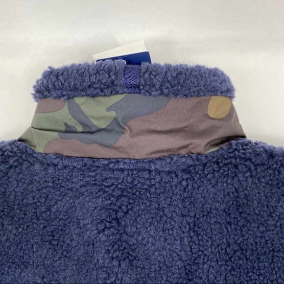 Polo Ralph Lauren Sherpa Fleece Navy Zip Up Jacket - Picture 13 of 15